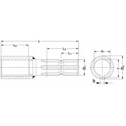 Kardaninio veleno sumažinimas vidiniu 35, 10 mm raktu