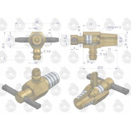 Aušinimo skysčio nutekėjimo vandens čiaupas 80002901 9