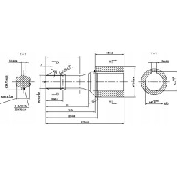 Kardaninio veleno sumažinimas vidiniu raktu 40, 12mm raktu