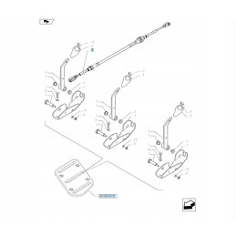 New Holland TD5 Case 8 hidraulikos valdymo kabelis
