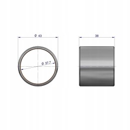 Smeigtuko įvorė 183086m1 bimetalinė