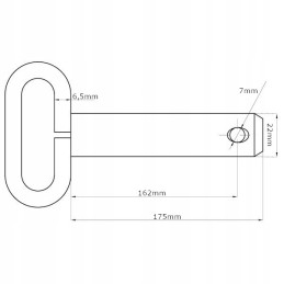Smeigtukas su rankena 22x162 mm