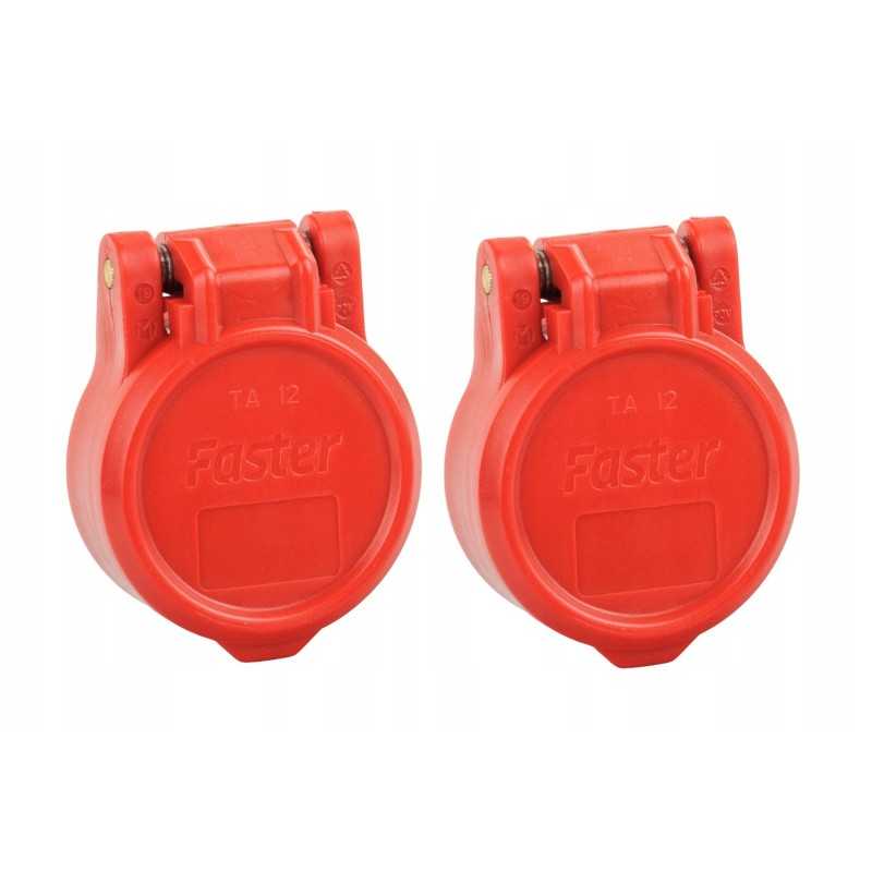 Apsauginiai nuo dulkių euro lizdams, raudoni greičiau