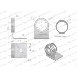 Viena rankena su fiksavimo žiedais greitam