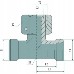 Hidraulinis trišakis dko 12s 3x m20x1 5 din 2353