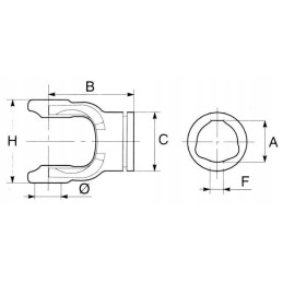 Šakė ant profiliuoto vamzdžio su spyruokliniu žiedu 3