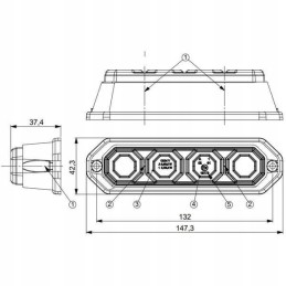 LED dienos žibintas, posūkio signalo padėtis
