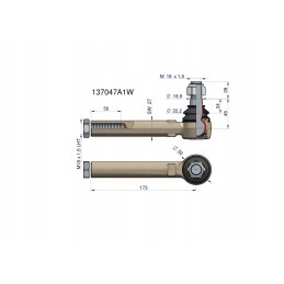 Vairo jungtis 173mm m18x1 5l 137047a1 warynski