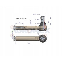 Vairo jungtis 173mm m18x1 5l 137047a1 warynski