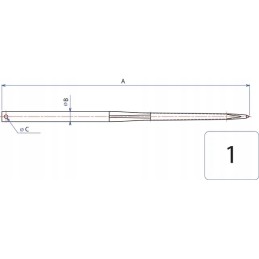 Krautuvas tiesus žvaigždės profilis 45x1000 mm k