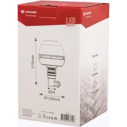 LED blykstės lemputė DIN laikikliui EMC LA20027