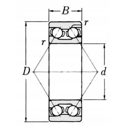 Kampinis kontaktinis rutulinis guolis 15x35x15 9 mm gopart