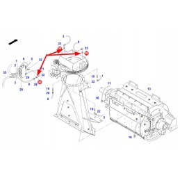 F650643001360 hidraulinė jungtis