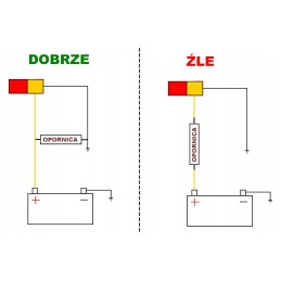 Posūkio signalo rezistorius LED montavimui 12v, 2 vnt