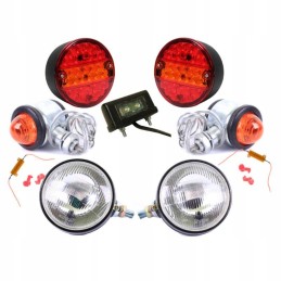 Ursus C 330 LED lempų komplektas, metalinis, plastikinis, apvalus