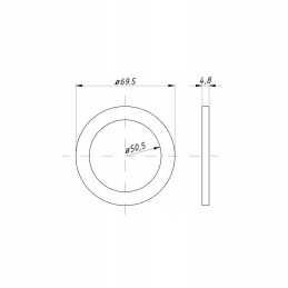 Stora poveržlė plokščios ašies kaiščiui, storis 4-6m