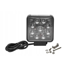 LED darbo lempa 9x3w 110x110mm