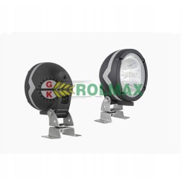 Halogeninė lempa su šviesos reguliavimu ir stiprintuvo jungtimi