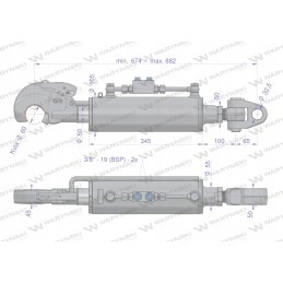 Hidraulinė centrinė jungtis, 3 kat., fi32, Warynski