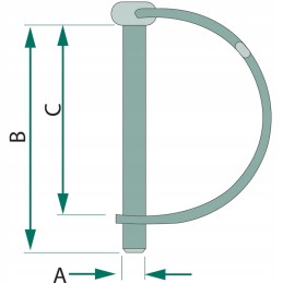 Spyruoklinis kaištis 10-16 mm velenams