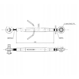 Centrinė jungtis, 1 rutulinis kaištis, skersmuo 257 mm, rutulys