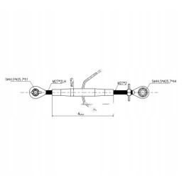 Centrinė jungtis, 1 rutulinis kaištis, skersmuo 254 mm, rutulys