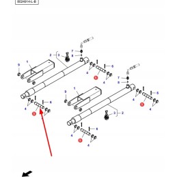 La323333050 hidraulinio cilindro kaištis
