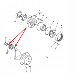 4232342m1 guolių adata 5 x 10