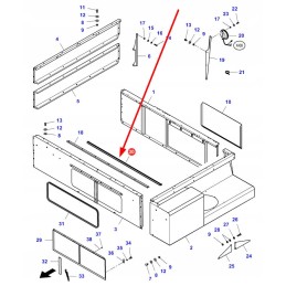 La322993650 grūdų bako sandariklis