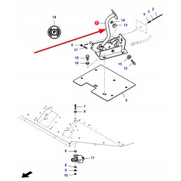 La322910100 stabdžių pedalas