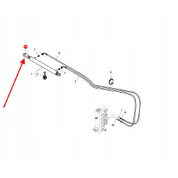 La322902850 hidraulinio cilindro jungtis