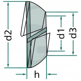 Spyruoklinė poveržlė ratams 22 5 mm 34 mm