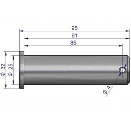 Pakabos tvirtinimo kaištis 54660174 54660135 LPG