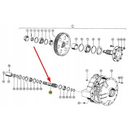 679242 0 galinio krumpliaračio velenas 44 5 x 301