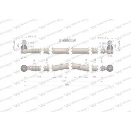 Vairo stovas 1475mm 5168933 motogeneric