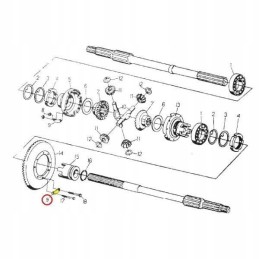 Poveržlė, pritvirtinanti žiedinio rato varžtus c