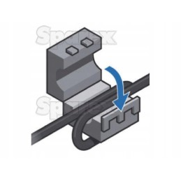 Feritinė įvorė LED darbo lempos kabeliui