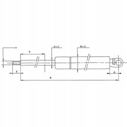Dujinė spyruoklė 242 mm 100n tipo f stabilus