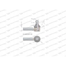 Vairo šarnyras 101mm m20x1 5 3148926r1 moto