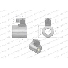 Solenoidinio skirstytuvo ritė e12dvs6 2 80l in
