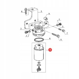 Kuro filtras su vandens separatoriumi bf7674 d baldwin