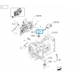 Potenciometras new holland t7000 korpusas puma 87685207