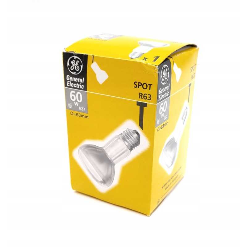 Standartinės lempos lempos priekinis žibintas e27 r63 60w 230v