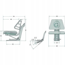 Padalinta sėdynė Ursus Zetor T 25 MF Widlak