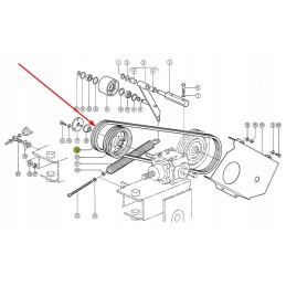 950327 0 laminuotų būgnų trapeciniai diržai 3 vnt