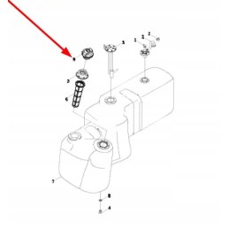 Ts04501010016 degalų bako pildymo angos dangtelis