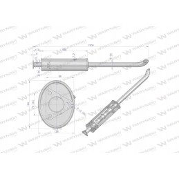 Duslintuvas 1500mm 7kg zetor inox motogeneric