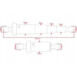 Ifa hw hl priekabos hidraulinis išvertimo cilindras