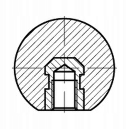 Plastikinis rutulys 8mm granitas