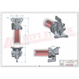 Pilnas kuro filtras kubota hitachi